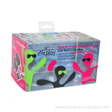 Plastic Favor Box with UV Offset Printing, Made of Transparent PP, Suitable for Packing
